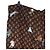 LOUIS VUITTON Pantalones rectos Catgram de seda 38 Brown LV Auth BA15774SAM Castaño - vista 11