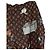 LOUIS VUITTON Pantalones rectos Catgram de seda 38 Brown LV Auth BA15774SAM Castaño - vista 12