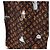 LOUIS VUITTON Pantalones rectos Catgram de seda 38 Brown LV Auth BA15774SAM Castaño - vista 15