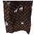 LOUIS VUITTON Pantalones rectos Catgram de seda 38 Brown LV Auth BA15774SAM Castaño - vista 18
