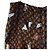 LOUIS VUITTON Pantalones rectos Catgram de seda 38 Brown LV Auth BA15774SAM Castaño - vista 2