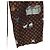 LOUIS VUITTON Pantalones rectos Catgram de seda 38 Brown LV Auth BA15774SAM Castaño - vista 9