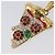 LOUIS VUITTON LV Pizza Medium Charm Metal Gold M03128 LV Auth 206673M D'oro - vista 4