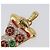 LOUIS VUITTON LV Pizza Medium Charm Metal Gold M03128 LV Auth 206673M D'oro - vista 5
