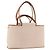 Hermès Bolso de mano HERMES Kabak Elan PM Canvas Beige Silver Auth 206603V Plata