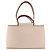 Hermès Bolso de mano HERMES Kabak Elan PM Canvas Beige Silver Auth 206603V Plata - vista 13