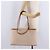 Hermès Bolso de mano HERMES Kabak Elan PM Canvas Beige Silver Auth 206603V Plata - vista 32