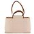 Hermès Bolso de mano HERMES Kabak Elan PM Canvas Beige Silver Auth 206603V Plata - vista 4