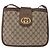 Borsa a Tracolla GUCCI GG Supreme PVC Beige Tono Oro 30 001 1914 Auth ka6521 - vista 13