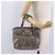 Borsa Salvatore Ferragamo Gancini in pelle argento autentica 207554A - vista 25