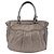 Borsa Salvatore Ferragamo Gancini in pelle argento autentica 207554A - vista 3