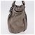Borsa Salvatore Ferragamo Gancini in pelle argento autentica 207554A - vista 5