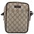 Borsa a tracolla GUCCI GG Supreme PVC Beige Silver 122754 Auth 207351A Argento - vista 13