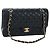 Borsa a tracolla CHANEL Chain Matelasse 25 Pelle Caviar Nero Oro CC Auth BA16029SV D'oro