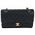 Borsa a tracolla CHANEL Chain Matelasse 25 Pelle Caviar Nero Oro CC Auth BA16029SV D'oro - vista 13