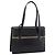 Burberrys Tote Bag Leder Schwarz Silber Auth bs37491