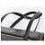 Burberrys Tote Bag Leder Schwarz Silber Auth bs37491 - Ansicht 8
