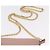 Bolsa de Ombro com Corrente Miu Miu em Couro Rosa Dourado Auth 202534A - vista 14