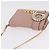 Bolsa de Ombro com Corrente Miu Miu em Couro Rosa Dourado Auth 202534A - vista 7