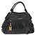 Miu Miu Handtasche Leder 2way Schwarz Gold Auth 167663M Golden
