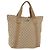 Borsa Tote GUCCI GG Canvas Sherry Line Beige 189669 Auth 206454