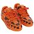 Scarpe LOUIS VUITTON Damier Pop LV Trainer 24 Orange 1ACN5S LV Auth BA15776M Arancione Damier ebene