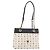 MCM Vicetos Logogram Chain Tote Bag PVC Leather White Gold Auth 202498 Tragetasche Weiß Golden