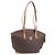 Céline Saco Tote CELINE Macadam Canvas PVC Couro Brown Gold Auth 206774 Marrom Dourado
