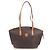 Céline Saco Tote CELINE Macadam Canvas PVC Couro Brown Gold Auth 206774 Marrom Dourado - vista 13