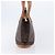 Céline Saco Tote CELINE Macadam Canvas PVC Couro Brown Gold Auth 206774 Marrom Dourado - vista 3