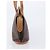 Céline Saco Tote CELINE Macadam Canvas PVC Couro Brown Gold Auth 206774 Marrom Dourado - vista 4