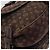 Borsa LOUIS VUITTON Monogram Mini Lin Saumur 30 Brown Fuzan M95227 LV Auth ep16180 Marrone - vista 21