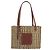 LOEWE Tote Bag Raffia Beige Silver Auth 206724M Silvery - view 13
