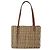 LOEWE Tote Bag Raffia Beige Silver Auth 206724M Silvery - view 2