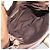Bolso de mano Miu Miu de cuero marrón y dorado Auth 206871A Castaño - vista 11
