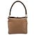 Bolso de mano Miu Miu de cuero marrón y dorado Auth 206871A Castaño - vista 13
