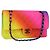 Bolsa de ombro CHANEL Chain Matelasse 25 em couro de bezerro Rainbow CC Auth 167787SM