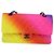 Bolsa de ombro CHANEL Chain Matelasse 25 em couro de bezerro Rainbow CC Auth 167787SM - vista 13