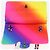 Bolsa de ombro CHANEL Chain Matelasse 25 em couro de bezerro Rainbow CC Auth 167787SM - vista 19