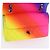 Bolsa de ombro CHANEL Chain Matelasse 25 em couro de bezerro Rainbow CC Auth 167787SM - vista 21