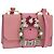 Bolsa de Ombro Miu Miu em Couro Rosa Dourado Auth 206867A