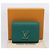 LOUIS VUITTON Portefeuille Capsine Wallet Leather Green M12407 LV Auth 206669V Verde - vista 12