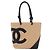 CHANEL Cambon Line Matelasse Tote Bag aus Leder Beige Silber CC Auth 206839V - Ansicht 13