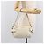Borsa a mano Miu Miu in pelle bianca e oro Auth hk4200V Bianco D'oro - vista 25