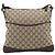 Borsa a tracolla GUCCI GG Canvas Beige Silver 145857 Auth LN086V Argento - vista 13