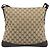 Borsa a tracolla GUCCI GG Canvas Beige Silver 145857 Auth LN086V Argento - vista 2