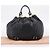 Bolsa de Mão Miu Miu em Couro 2way Preta Dourada Auth 167723M Preto Dourado - vista 12