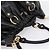 Bolsa de Mão Miu Miu em Couro 2way Preta Dourada Auth 167723M Preto Dourado - vista 6