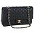 Borsa a tracolla CHANEL Chain Matelasse 25 Pelle Caviar Nero Oro CC Auth BA16026SV D'oro