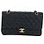 Borsa a tracolla CHANEL Chain Matelasse 25 Pelle Caviar Nero Oro CC Auth BA16026SV D'oro - vista 13